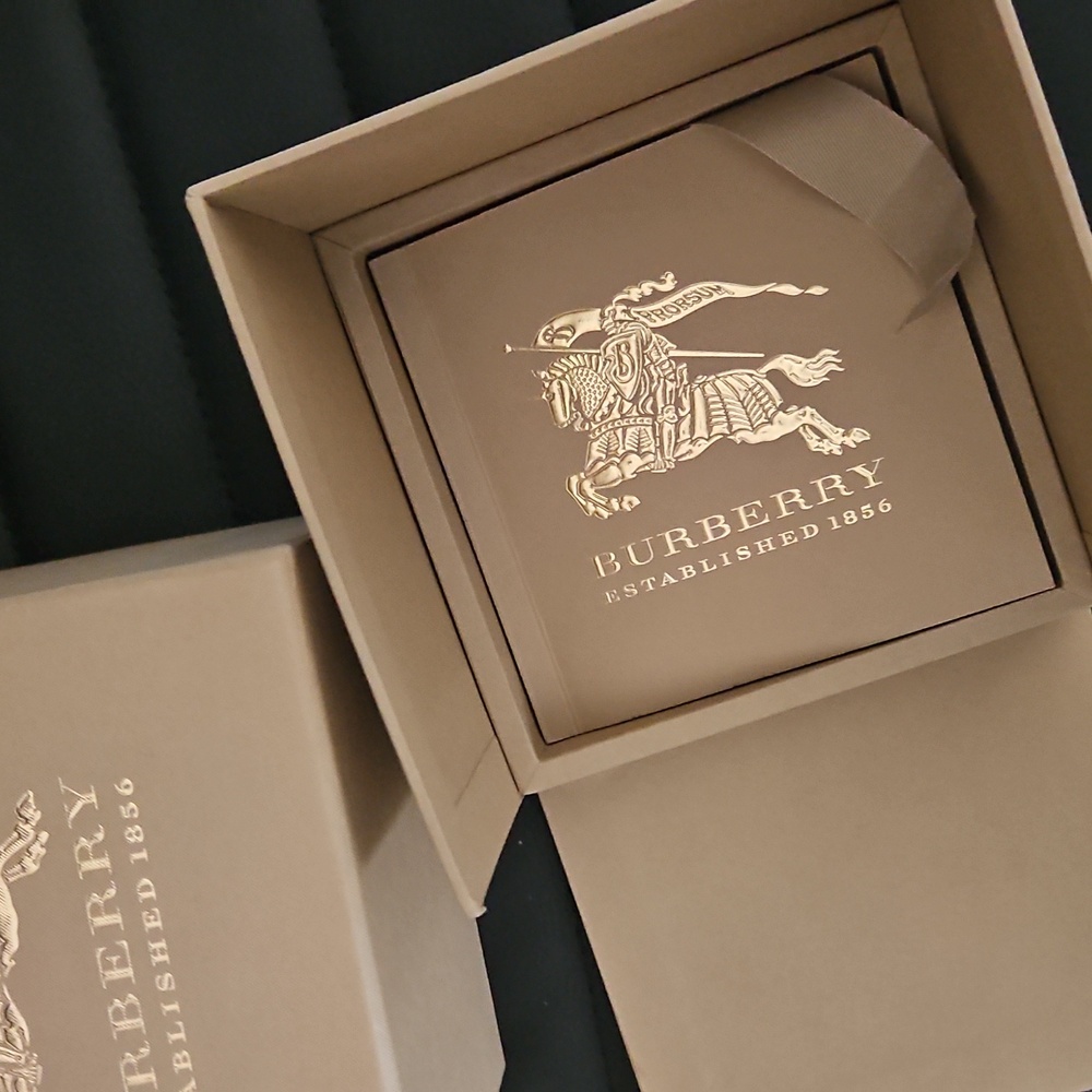 Burberry Empty Watch Box with Instructions Book.